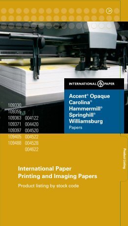 Product Listing - International Paper
