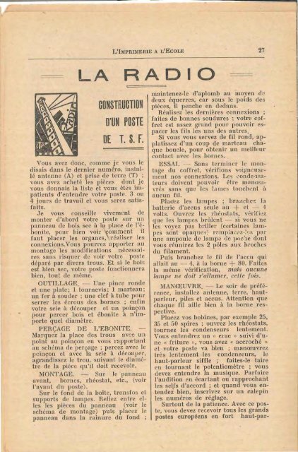 Bulletin nÂ°17 - novembre 1928 - Icem
