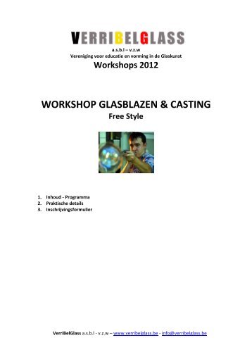 WORKSHOP GLASBLAZEN & CASTING - VerriBelGlass