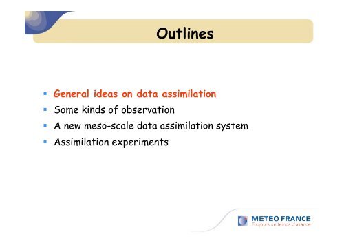 Introduction to data assimilation in meteorology - ForOT Optical ...