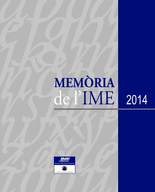 Memòria IME 2014