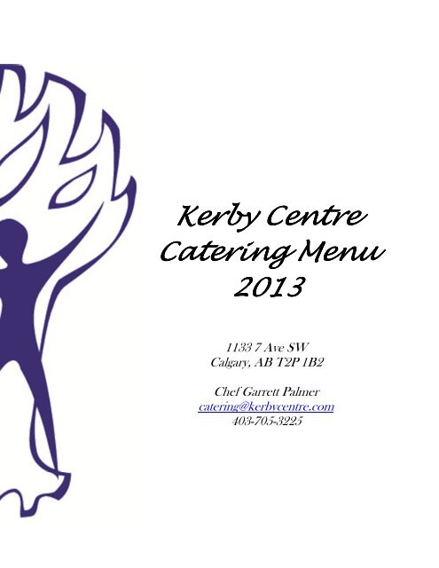 the Kerby Centre Catering Menu (pdf)