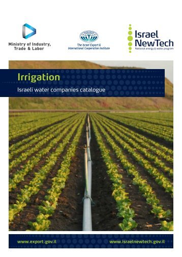 Israeli water companies catalogue for Irrigation