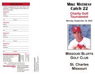 Gateway Section PGA Mike Matheny 2008 Golf ... - Main Home Page