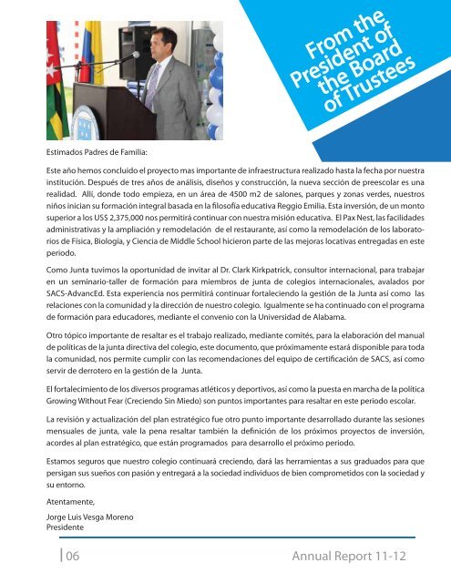 Annual Report 11-12 - Colegio Panamericano