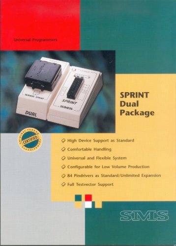 SMS Sprint dual programmer commercial brochure - Matthieu Benoit