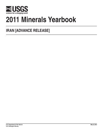 The Mineral Industry of Iran in 2011 (USGS) - Pars Times