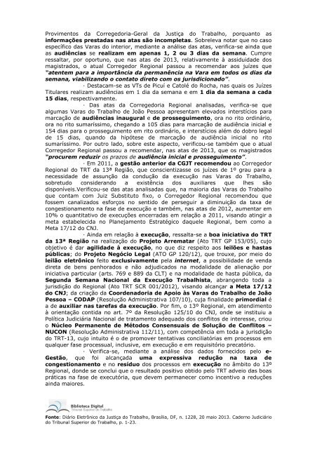 tribunal superior do trabalho corregedoria geral da justiÃ§a do ...