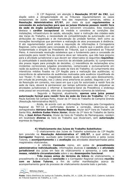 tribunal superior do trabalho corregedoria geral da justiÃ§a do ...