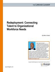 Redeployment: Connecting Talent to Organizational Workforce Needs