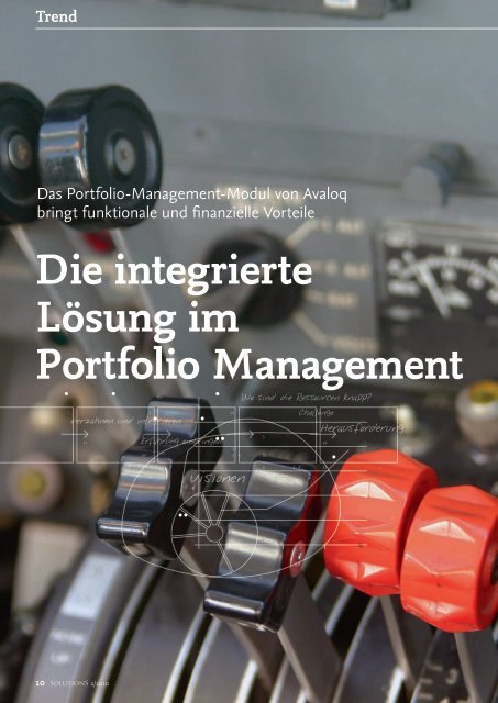Die integrierte LÃ¶sung im Portfolio Management - solutionproviders