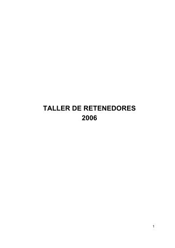 TALLER DE RETENEDORES 2006 - Amocvies