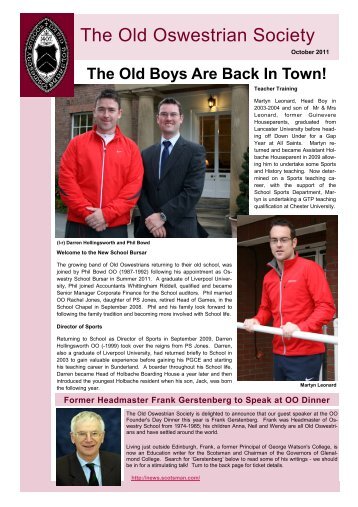 OO Newsletter - Oswestry School