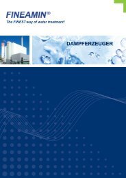 Wasserbehandlung Dampferzeuger FINEAMIN