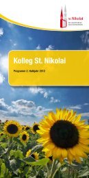 Programmheft Kolleg St. Nikolai 2. Halbjahr 2012 - Hauptkirche St ...