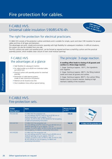 Price list 2012. Cable Entries - hauff technik