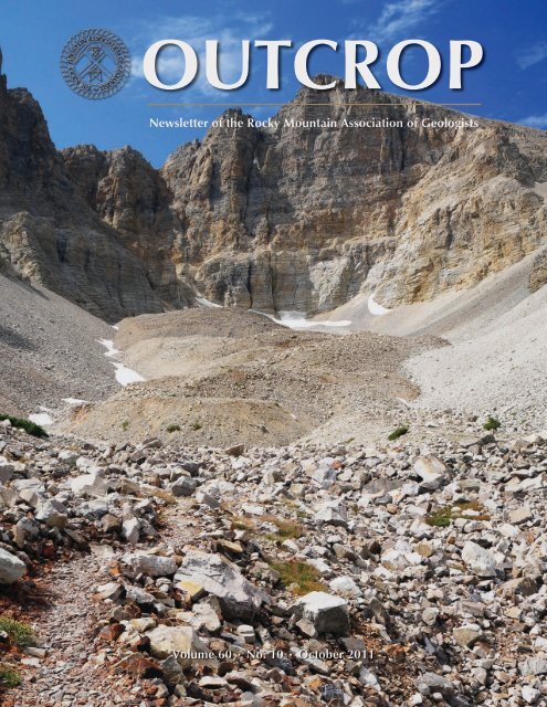 October 2011 - Rocky Mountain Association of Geologists