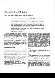 Kallmann Syndromes MR Findings - Neuroradiology