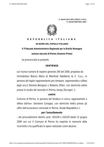 testo della sentenza - ER Territorio