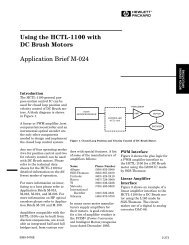 H Using the HCTL-1100 with DC Brush Motors Application Brief M-024