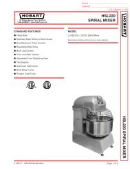 hsl220 spiral mixer hsl220 spiral mixer - EPI Kitchen