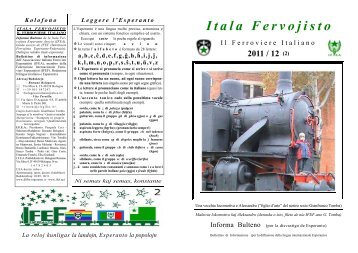 (2) Itala Fervojisto - Federazione Esperantista Italiana
