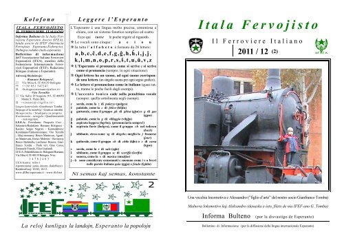 (2) Itala Fervojisto - Federazione Esperantista Italiana