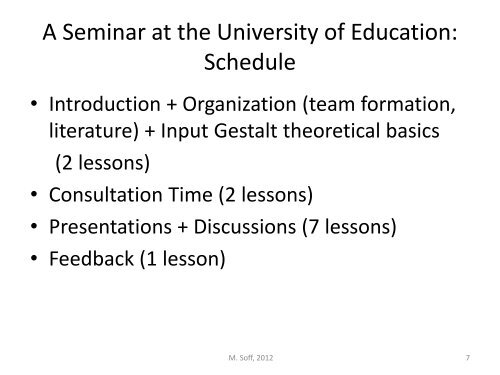 Gestalt Theory in the Field of Educational Psychology