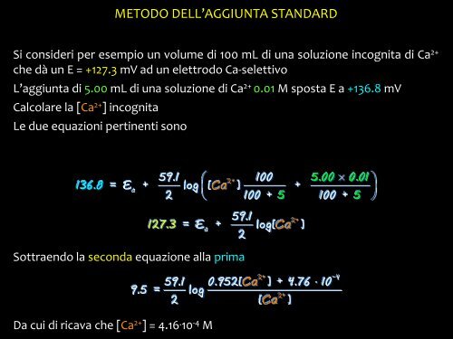 Potenziometria - Università degli Studi di Bari