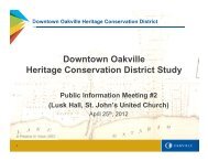 Downtown Oakville Heritage Conservation District Study Overview