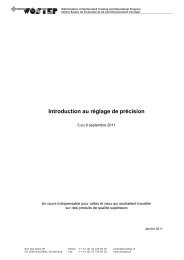 Intro au reglage de precision.pdf - WOSTEP