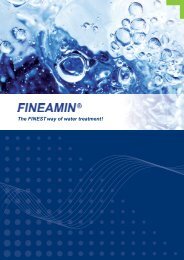 FINEAMIN The FINEST way of water treatment!