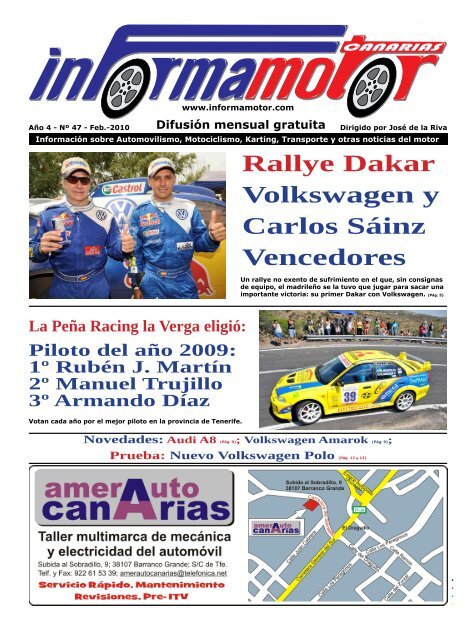 Rallye Dakar Volkswagen y Carlos SÃ¡inz Vencedores - Informamotor