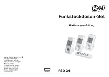 FSD 34 Funksteckdosen-Set - Hartig + Helling GmbH & Co. KG