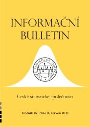 Bulletin v pdf - ÄeskÃ¡ statistickÃ¡ spoleÄnost