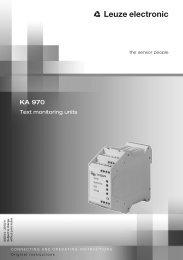 KA 970 - Leuze electronic