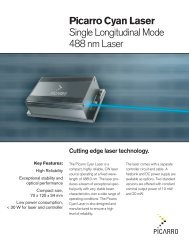 Picarro Cyan Laser Single Longitudinal Mode 488 nm Laser