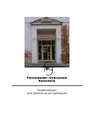 Sondernummer Einschreibung 2010_2011 - Finsterwalder ...