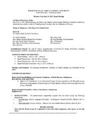 July 19, 2011 Special Public Board Meeting Minutes - Phoenixville ...