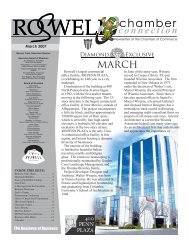 Chamber Connection - Roswell, New Mexico, Chamber of Commerce