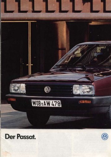 Katalog Passat Sedan 1986 - VW Passat