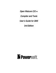 5The Open Watcom C/C++ Libraries
