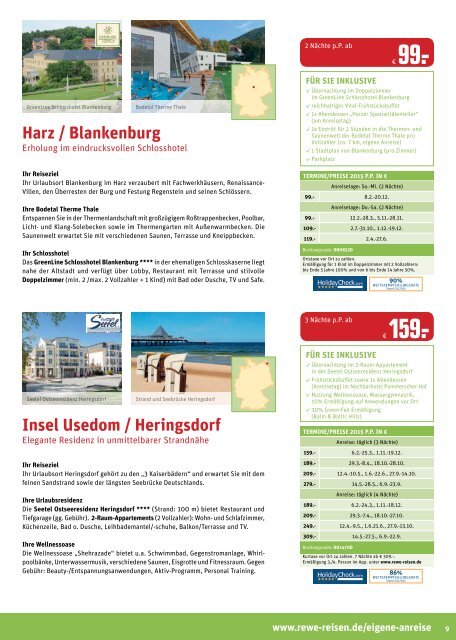 Reiseprospekt REWE Reisen Februar 2015