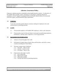 Asbestos Awareness Policy - International Paper