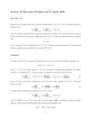 Esonero di Meccanica Statistica del 17 Aprile 2009 - statistiche