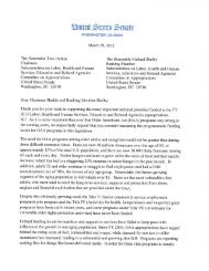 Sen. Sanders Dear Colleague Letter Requesting 12 Percent ...