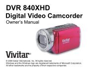 DVR840XHD User Manual - Vivitar