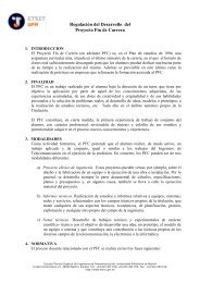 Normativa oficial sobre P.F.C. - Universidad PolitÃ©cnica de Madrid