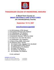 THIAGARAJAR COLLEGE OF ENGINEERING, MADURAI