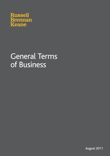 general business terms general business terms